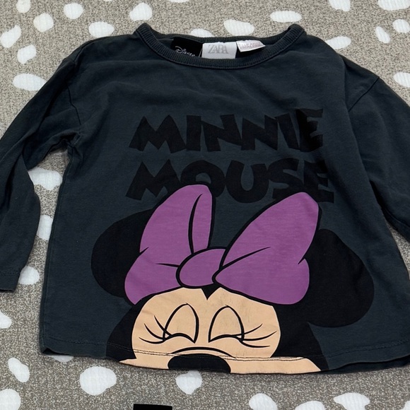 Lot of 5 Zara Kids Disney Minnie Mouse swimsuit tee long sleeve graphic tennis - Picture 3 of 6